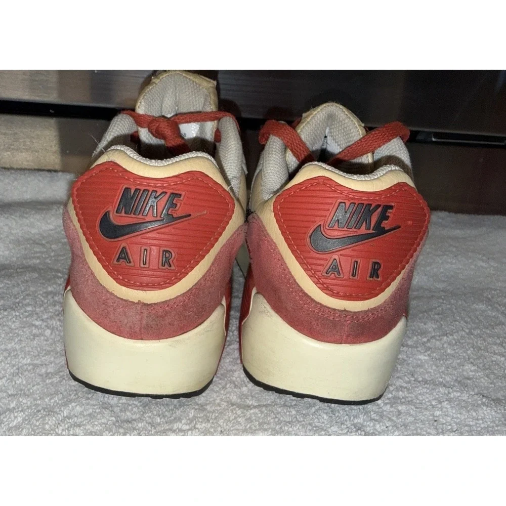 Nike Air Max 90 Leather Size 6Y CD6864-200‎ Sesame Red Clay